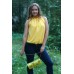Embroidered blouse "Romance" yellow